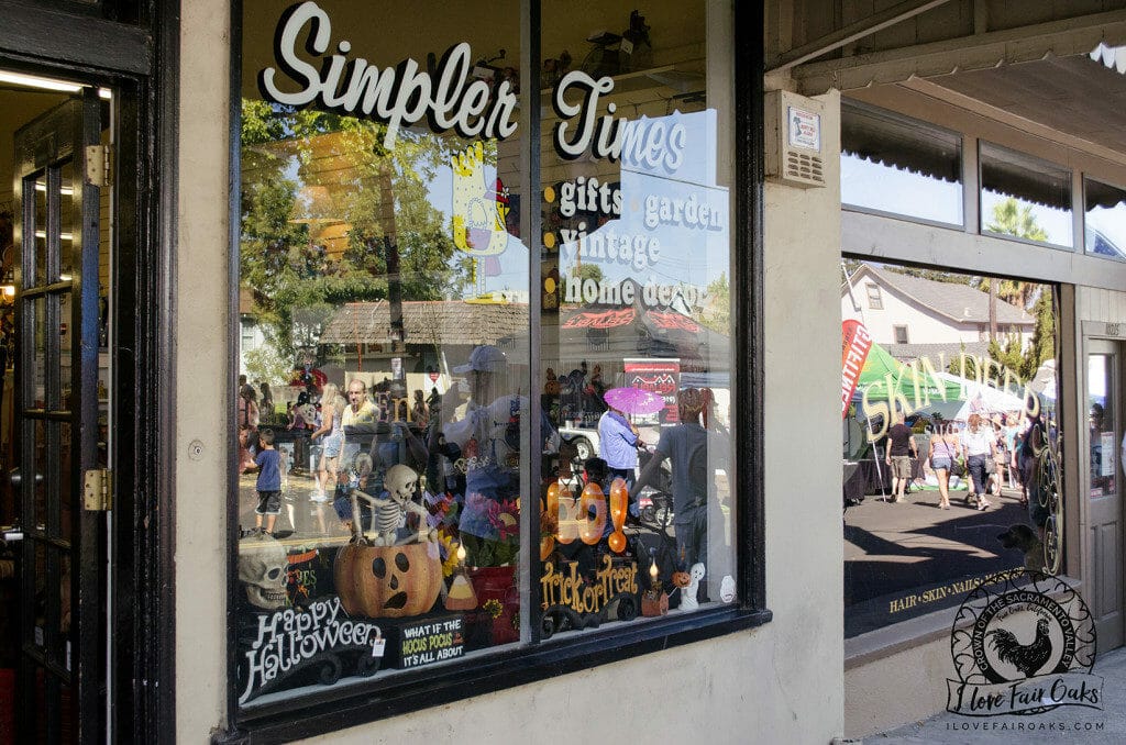 photo of front window of simpler times fair oaks california