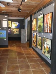 Inside the newartworks gallery in fair oaks california