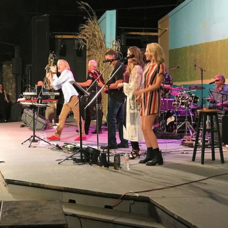 band performing