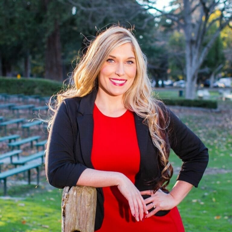 woman in park