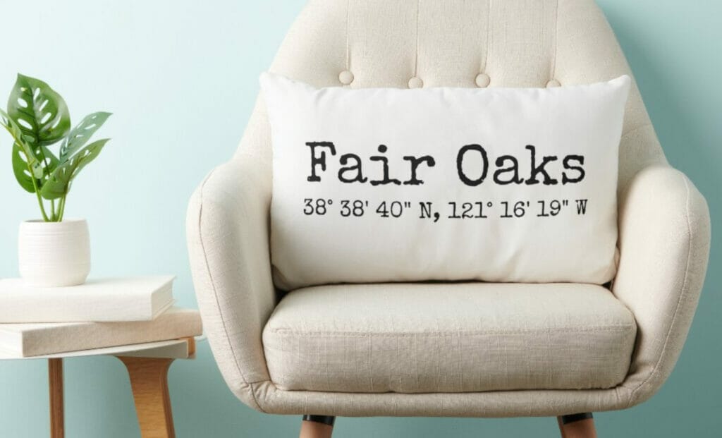 I Love Fair Oaks Pillow